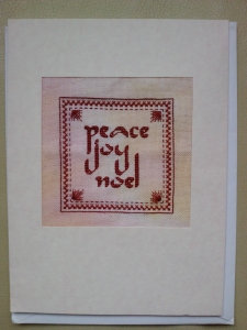 Peace Joy Noel card